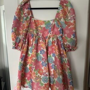 Floral Puff Sleeve Dress